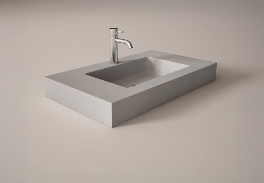 Lavabo suspendido Piedra Viso principal 1