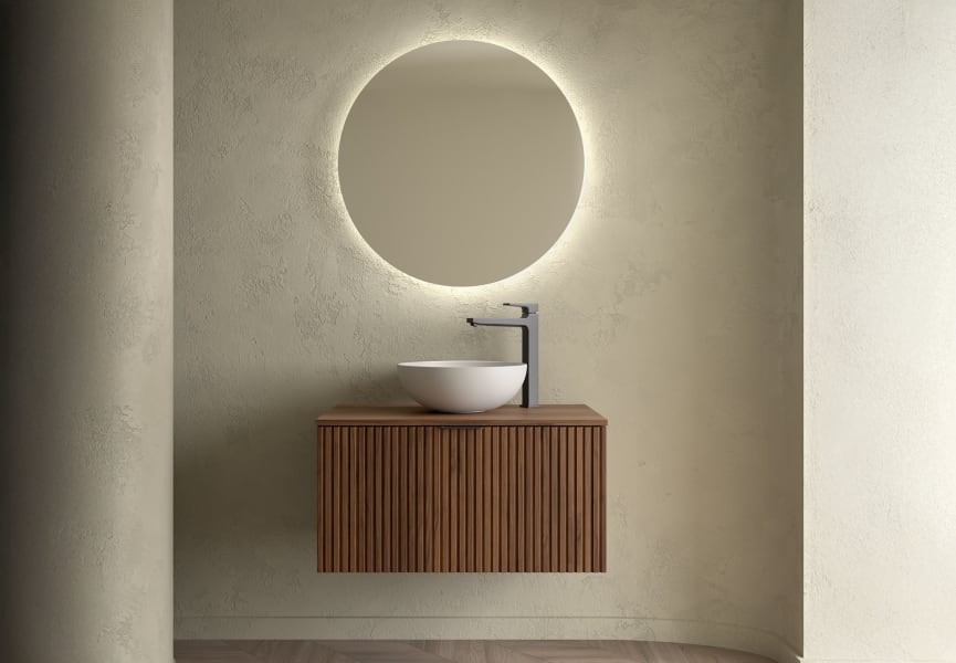 Mueble de baño con encimera de madera Biba Salgar principal 0