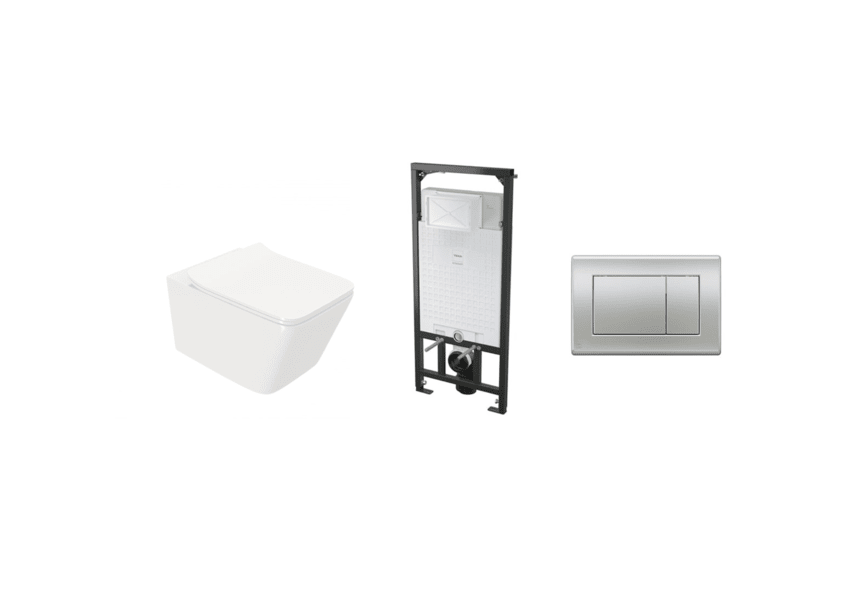 Pack inodoro suspendido + cisterna empotrada + pulsador Soller Strohm Teka principal 0