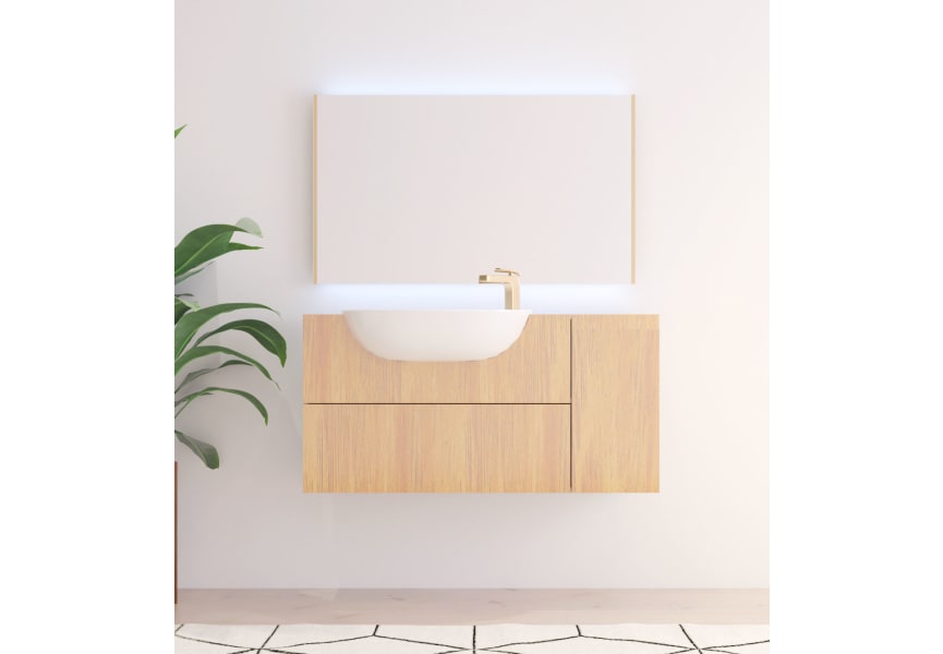 Miroir de salle de bains avec éclairage LED Sire Bruntec principal 0