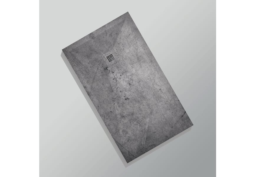 Platos de ducha de resina decorados Design 3D Cemento Bruntec opción 15