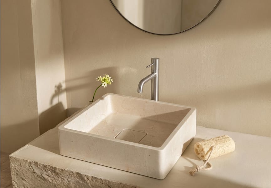 Lavabo de mármol natural Nilo Bruntec principal 0