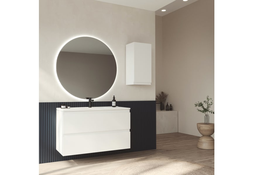 Mueble de baño MDF lacado fondo reducido 37.8 cm Vilma Bruntec principal 0