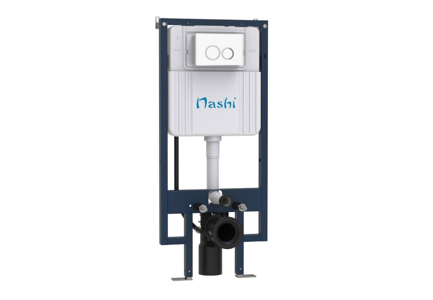 Pack Inodoro japonés inteligente suspendido + cisterna + placa accionamiento Eos Pro Nashi detalle 4