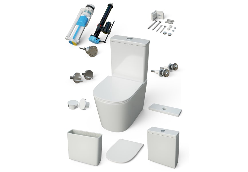 Pack WC + bidet Lisboa Bruntec détail 8