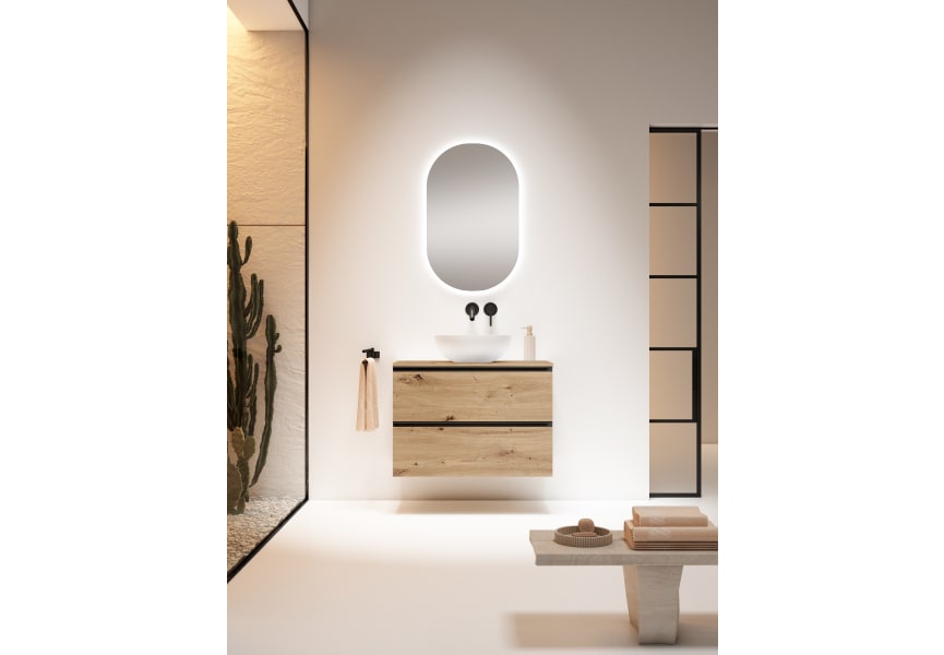 Meuble de salle de bains avec plan de toilette en bois MDF hydrofuge Granada Visobath principal 0