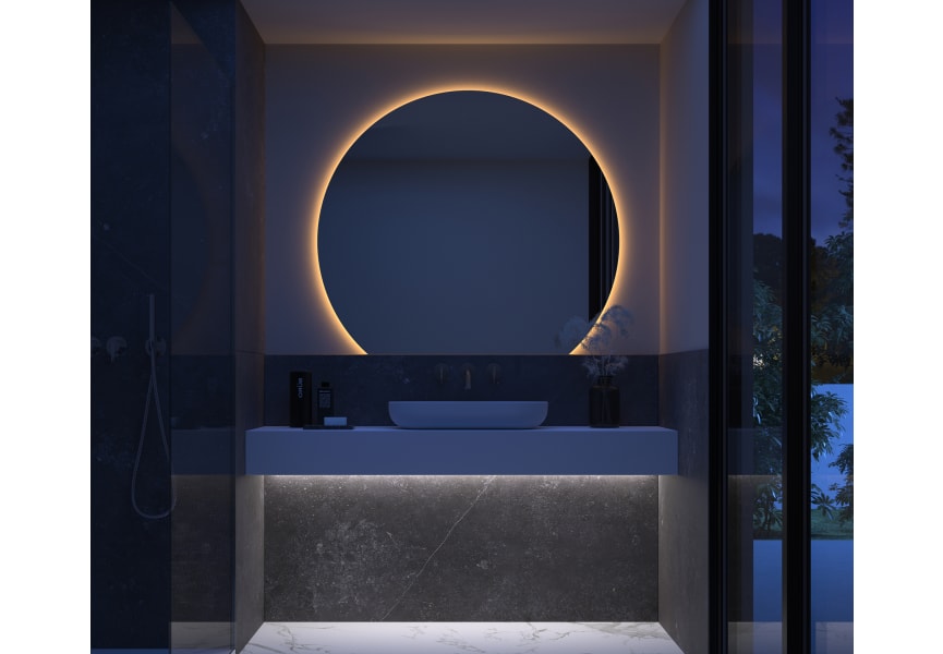 Espejo media luna con luz LED Granada 2 de Eurobath principal 0