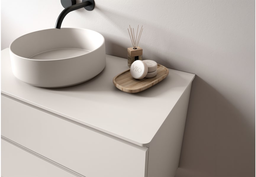 Meuble de salle de bains avec plan de toilette hydrofuge Granada Visobath détail 12