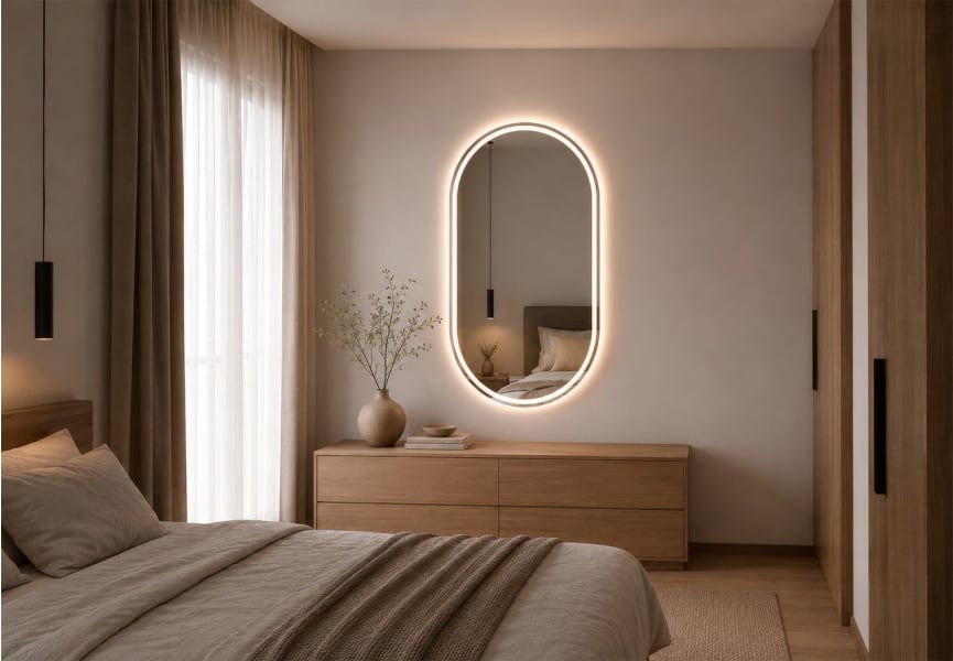 Espejo de baño con luz LED Aris Bruntec principal 4
