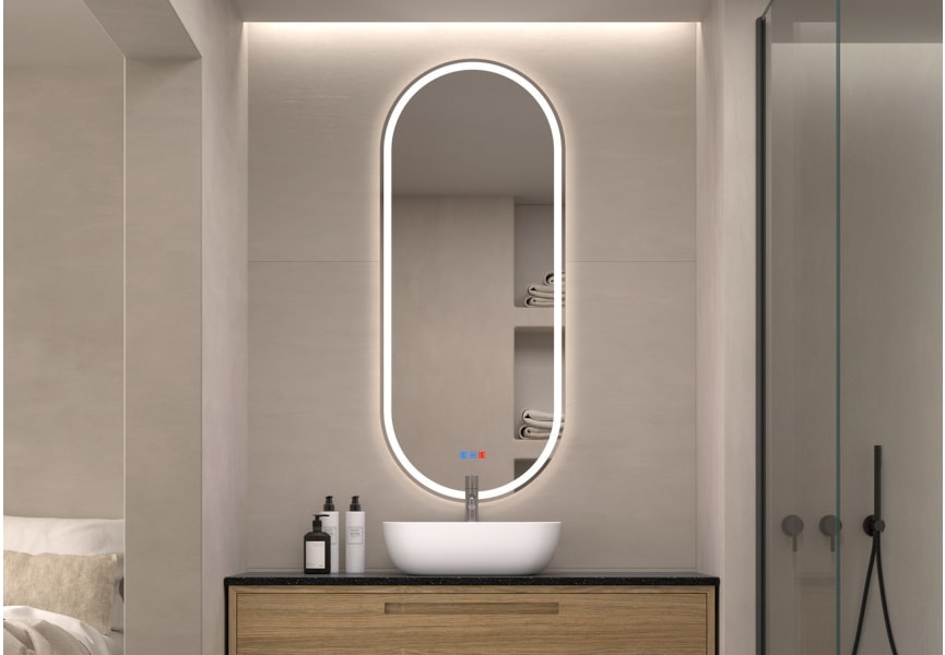 Espejo de baño con luz LED Aris Bruntec principal 1
