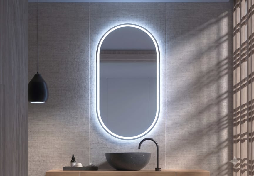 Miroir de salle de bain LED Aris Bruntec principal 0