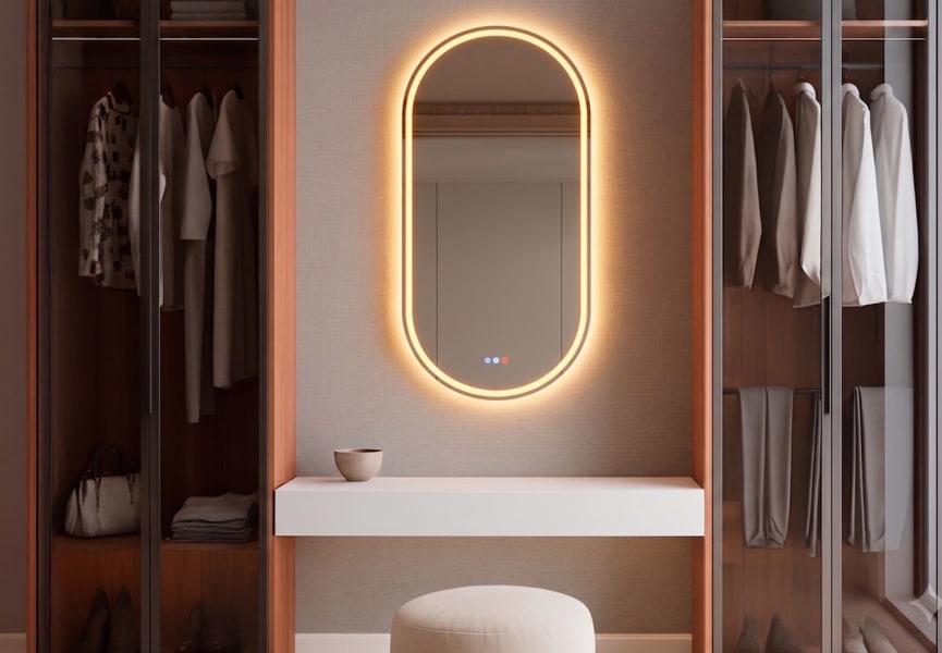 Miroir de salle de bain LED Aris Bruntec principal 1