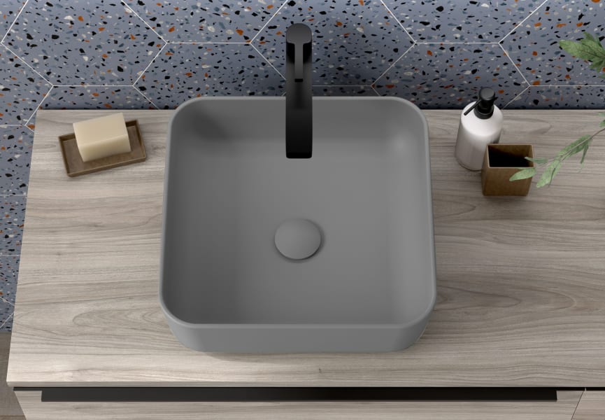 Lavabo sobre encimera Saona Coycama detalle 16