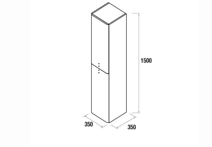 Columna de baño Uniiq Salgar croquis 19