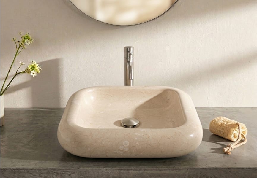 Lavabo de mármol natural Dinámo Bruntec principal 1