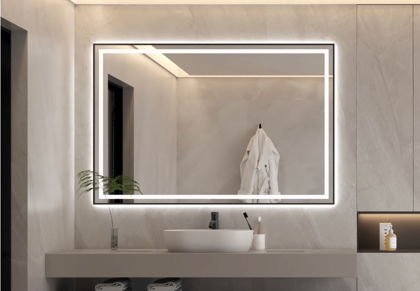 Espejo de baño con luz LED Rua Bruntec principal 0