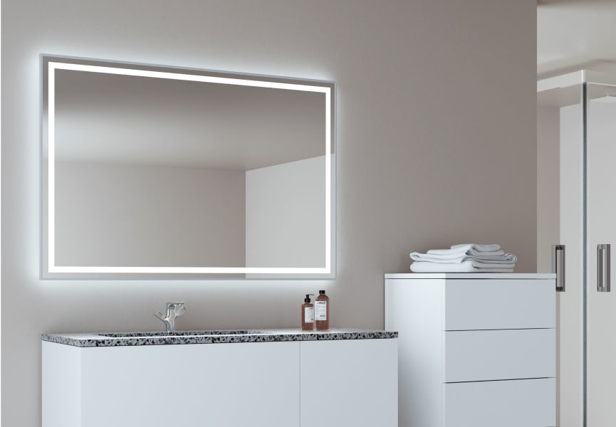 Espejo de baño con luz LED Rua Bruntec ambiente 3