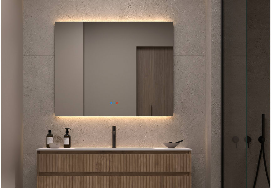 Miroir de salle de bains avec éclairage LED Casiopea Bruntec principal 0