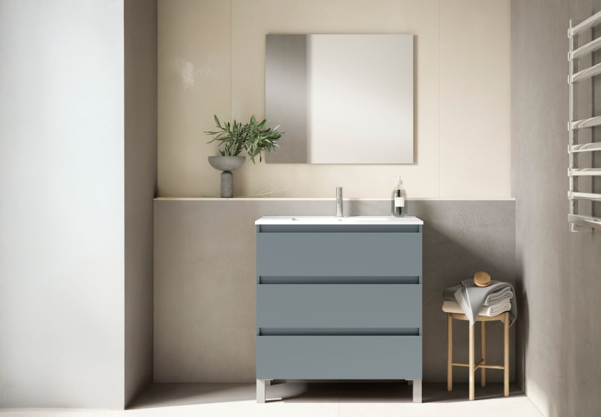 Mueble de baño fondo reducido 39.5 cm Box Viso principal 1
