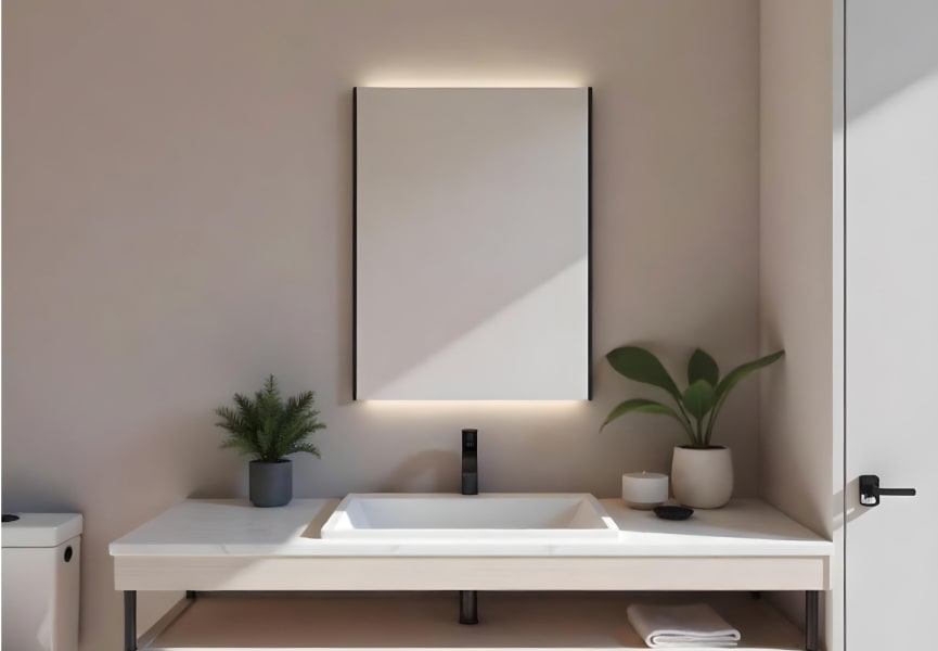 Espejo de baño con luz LED Nova Bruntec principal 0