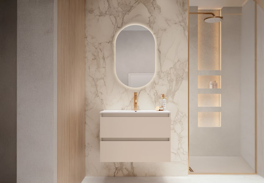 Meuble de salle de bains à faible profondeur 39.5 cm Nido Viso principal 5