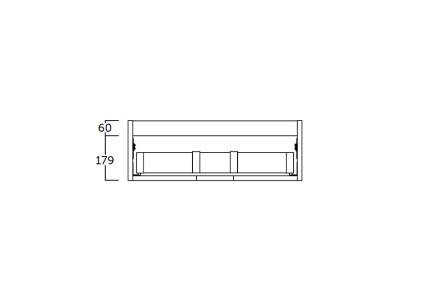 Mueble de baño Landes Coycama croquis 4