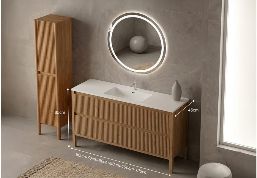 Conjunto de mueble de baño Alpes 23 Bruntec croquis 12