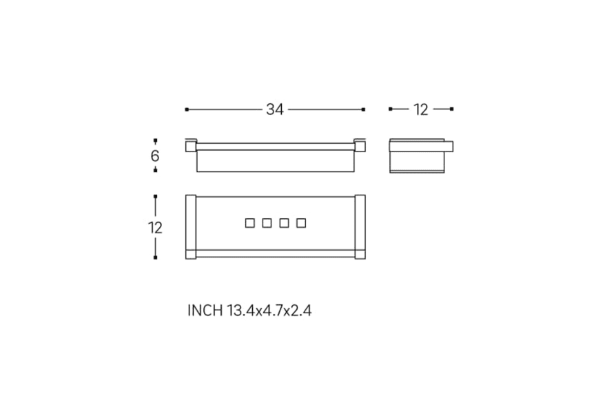 Distributeur de savon de bain Metric M Cosmic croquis 1