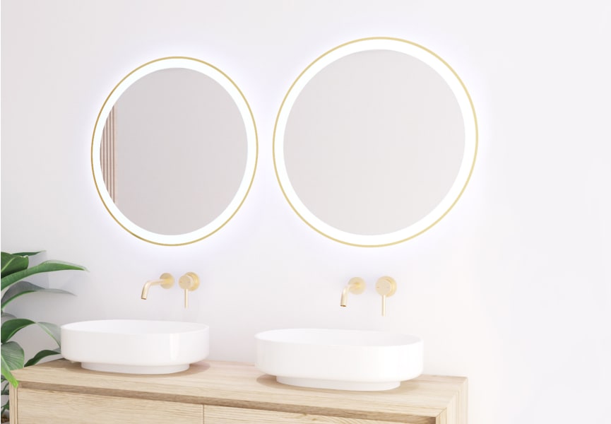 Espejo de baño con luz LED Aura Bruntec principal 0