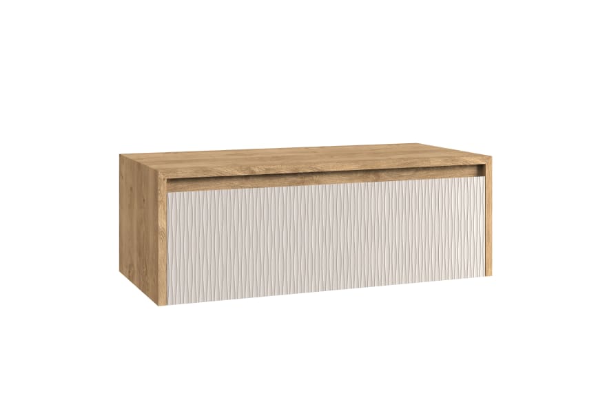 Meuble de salle de bains avec plan de toilette en bois Lambda Coycama principal 11