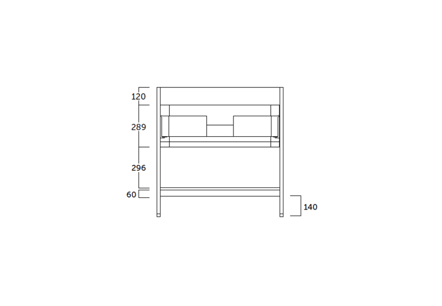 Mueble de baño Toscana Coycama croquis 7