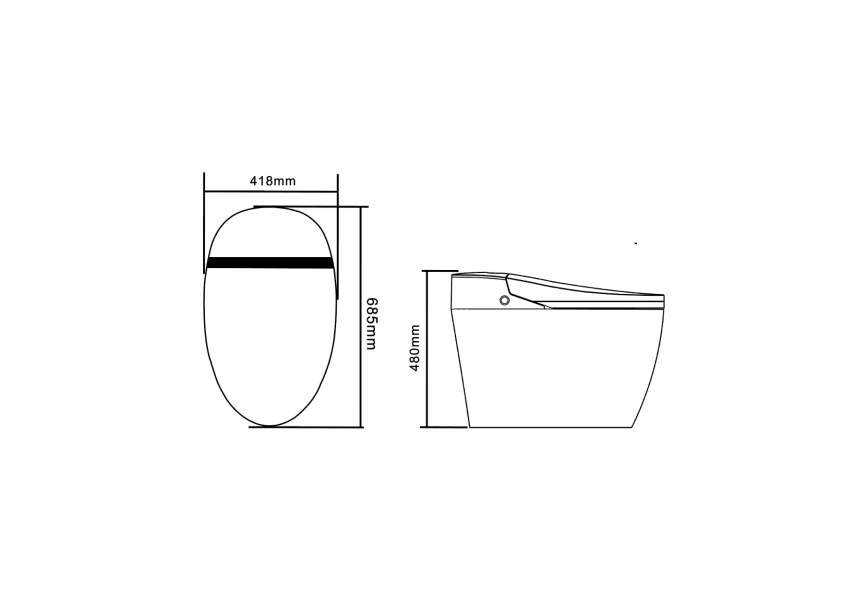 Inodoro Aldara iPlus 5 Nashi croquis 11