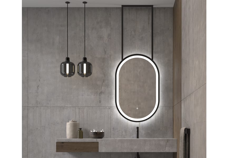 Miroir de salle de bains avec éclairage LED Boracay Eurobath environnement 6