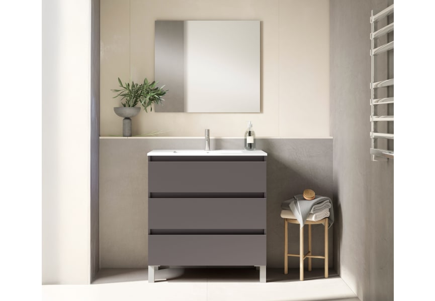 Conjunto mueble de baño fondo reducido 40 cm Nido Viso principal 2