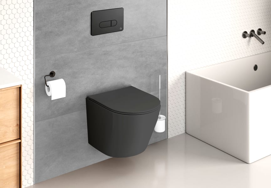 Pack WC suspendu + réservoir de chasse encastré Lisboa Bruntec environnement 8
