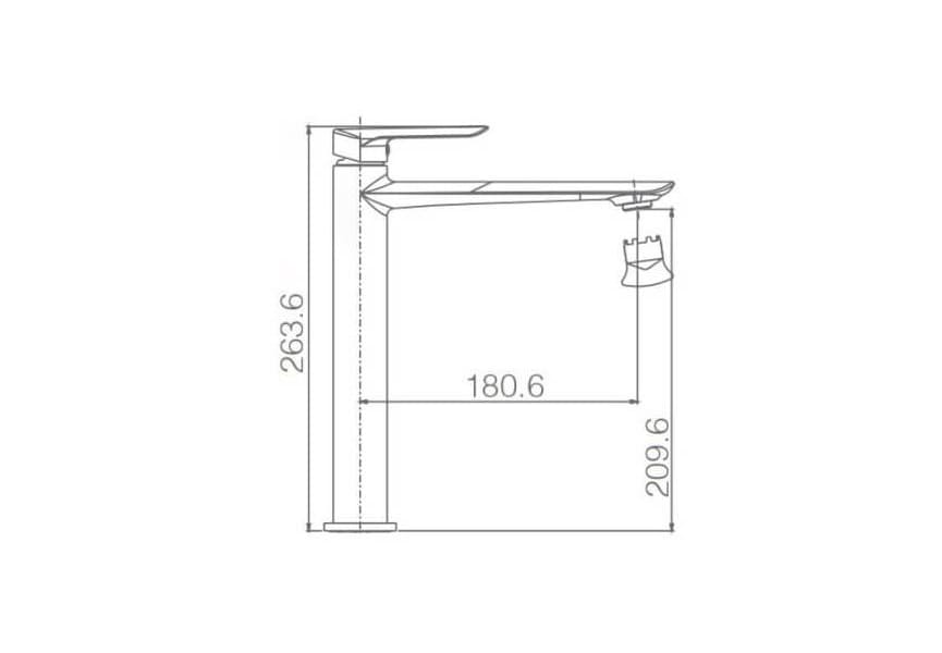 Mitigeur de lavabo Ural Imex croquis 6
