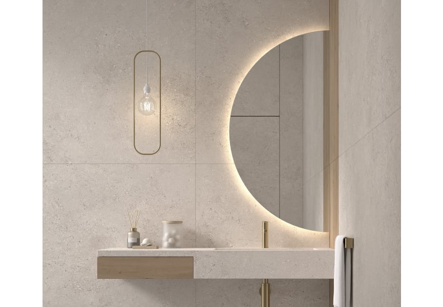 Espejo media luna con luz LED Bonaire 2 de Eurobath principal 1