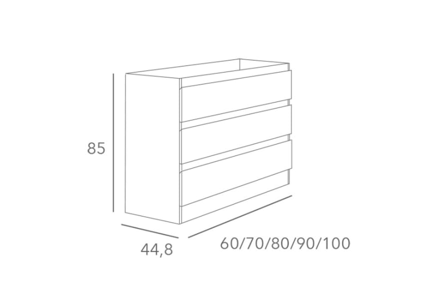 Mueble de baño Aqua Campoaras croquis 2