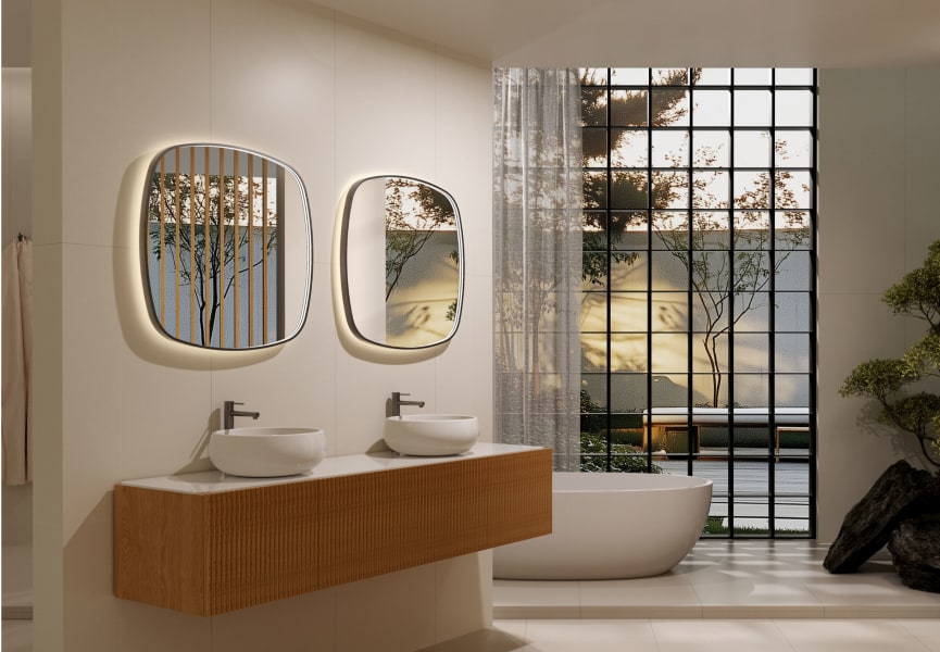 Espejo de baño con luz LED Catania Ledimex principal 1