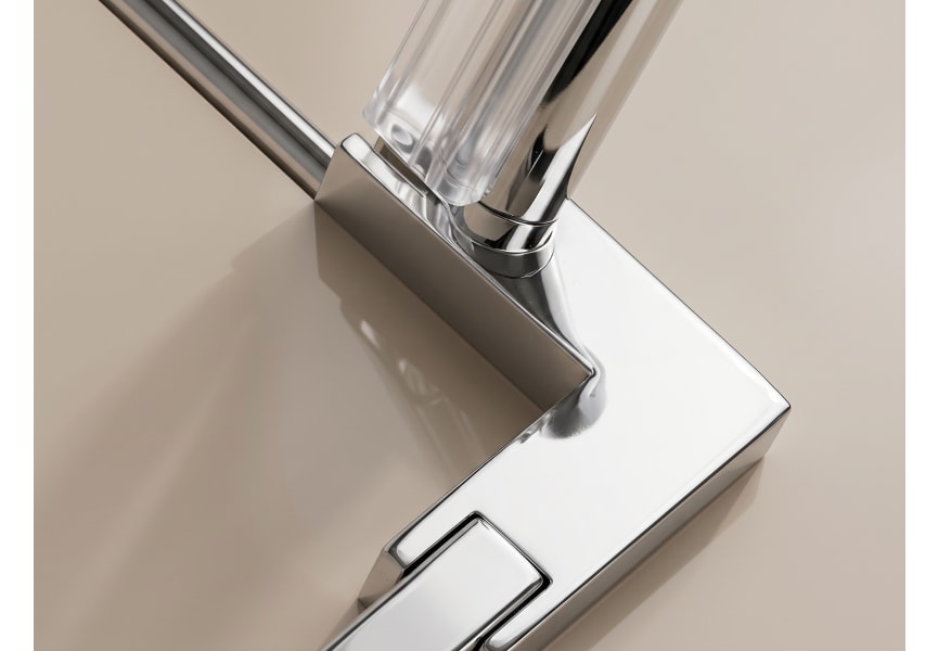 Paroi de douche  noir mat Elara Bruntec détail 5