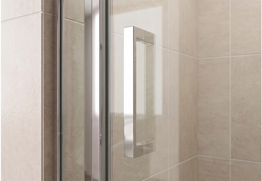 Paroi de douche  noir mat Elara Bruntec détail 1