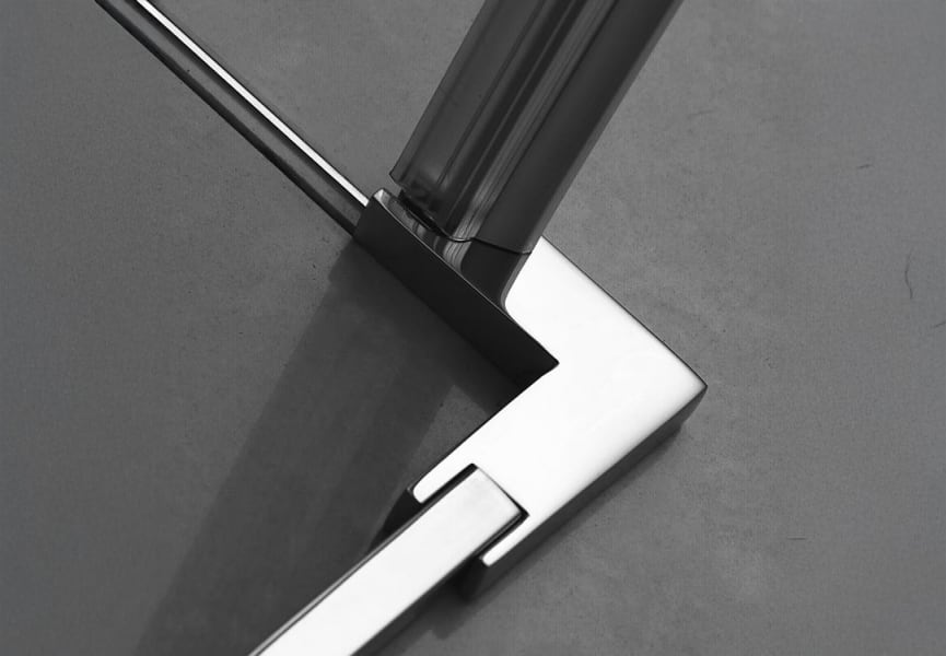 Paroi de douche  noir mat Elara Bruntec détail 6