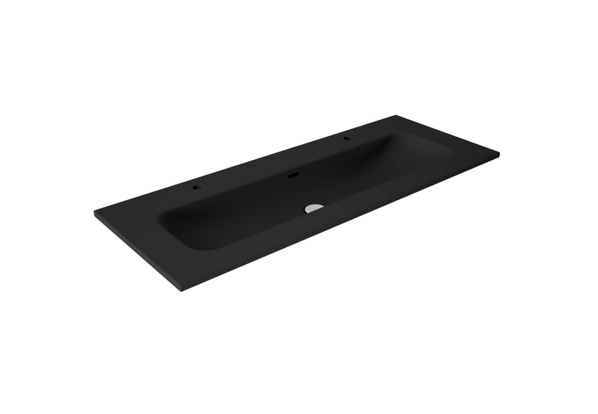 Lavabo encastrable Visobath Idea Match 1 vasque pour 2 robinets principal 2