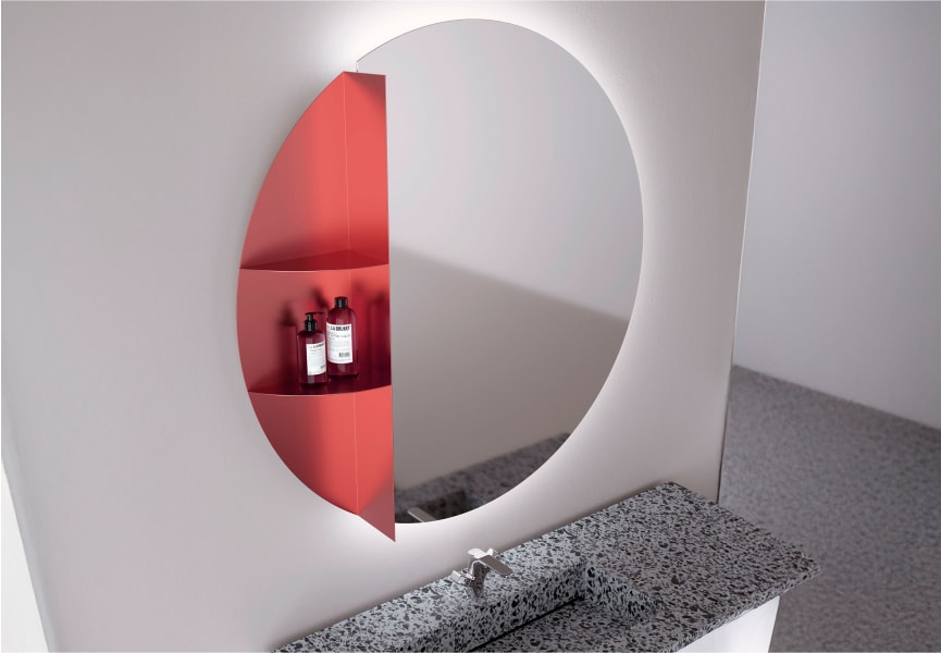 Miroir de salle de bain avec éclairage LED Nilo Bruntec principal 2