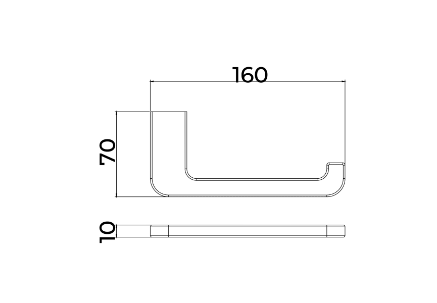 Portarrollos de baño Nova Medimex croquis 7