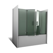 Mampara de bañera frontal abatible