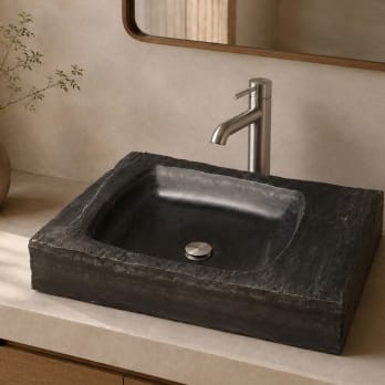Lavabo de piedra natural Pizarra Bruntec