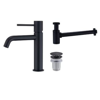 Pack Grifo de lavabo Monza + Válvula click-clack + Sifón visto redondo de Imex