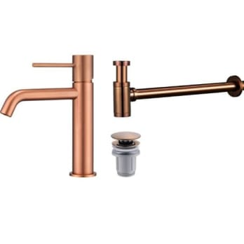 Pack Grifo de lavabo Monza + Válvula click-clack + Sifón visto redondo de Imex