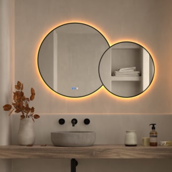 Miroir de salle de bain avec éclairage LED Solaris Bruntec